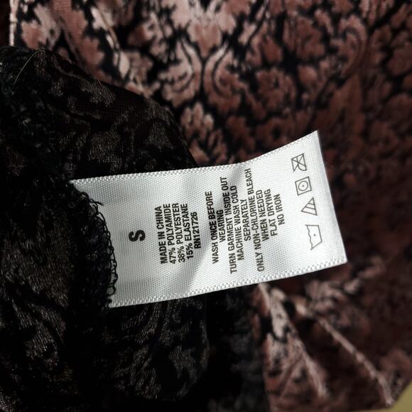 Aeropostale Y2K Velour Burnout Fitted Crop Top Size S - Picture 7 of 8